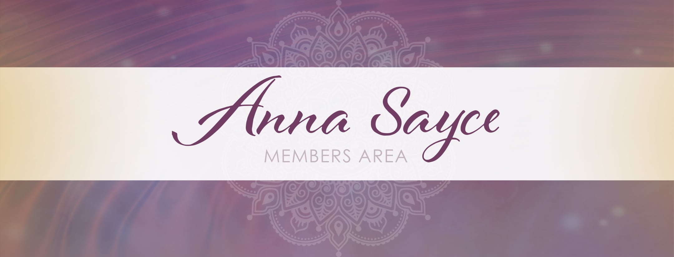 Members Area Banner