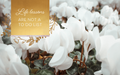 Life Lessons Are Not A To-Do List